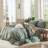 MooMee Lightweight Duvet Cover Set with Zipper Closure 8 Ties 100% Washed Cotton Linen Like Textured Soft Breathable All-Season-111220339-111990382