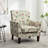 Patterned Polyester Blend Armchair
