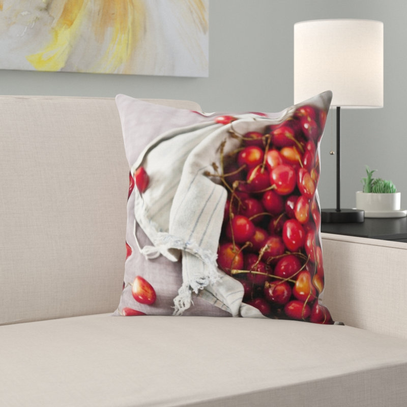 Coussin en cerises