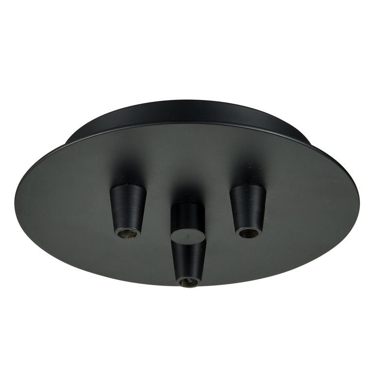Auvent multi-port 3 lumières Boxford, Noir mat