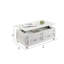 Table basse blanche avec plateau relevable Manti