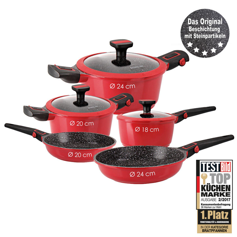8 - Piece Non-Stick Aluminum Cookware Set