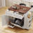 47.2" Farmhouse Kitchen Island With Drop Leaf, Kitchen Storage Island With Removable Side Racks, Two Drawers, Rolling Kitchen Cart On Wheels With Towel Rack, For Home, Kitchen, Dining Room-519324438