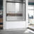 Shower Tub Door 56-60 In. With Matte Black Semi - Thick Clear Tempered Glass, Stainless Steel Handles 57 H Bath W, ,