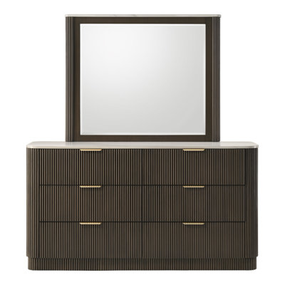 Ensemble commode et miroir 2 pièces Tussilage