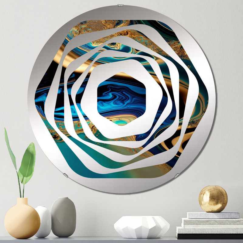 Loscoe - Miroir décoratif Amorphe, 23,6 po x 23,6 po