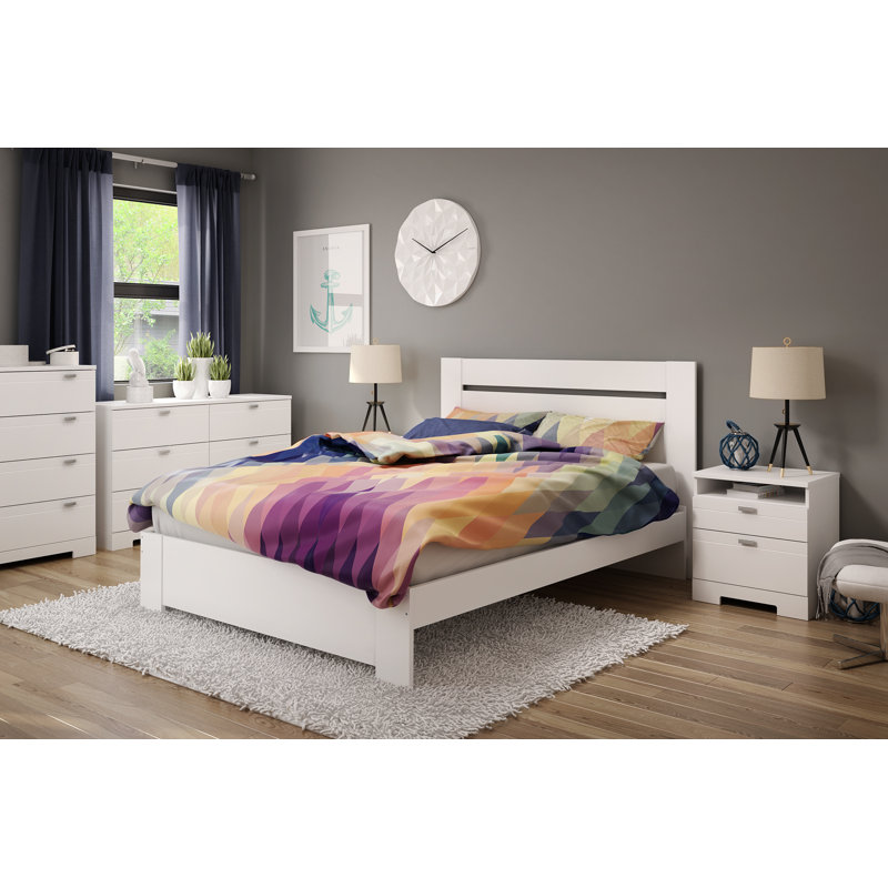 Reevo 6-Drawer Dresser, White