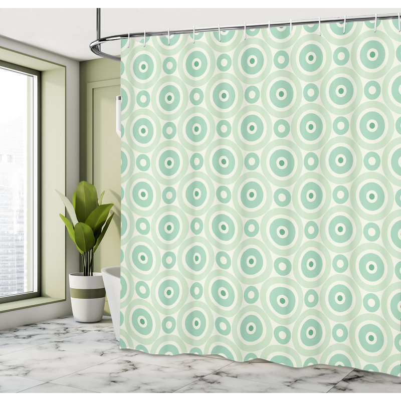 Shower Curtain with Hooks Included, 75"H x 69"W