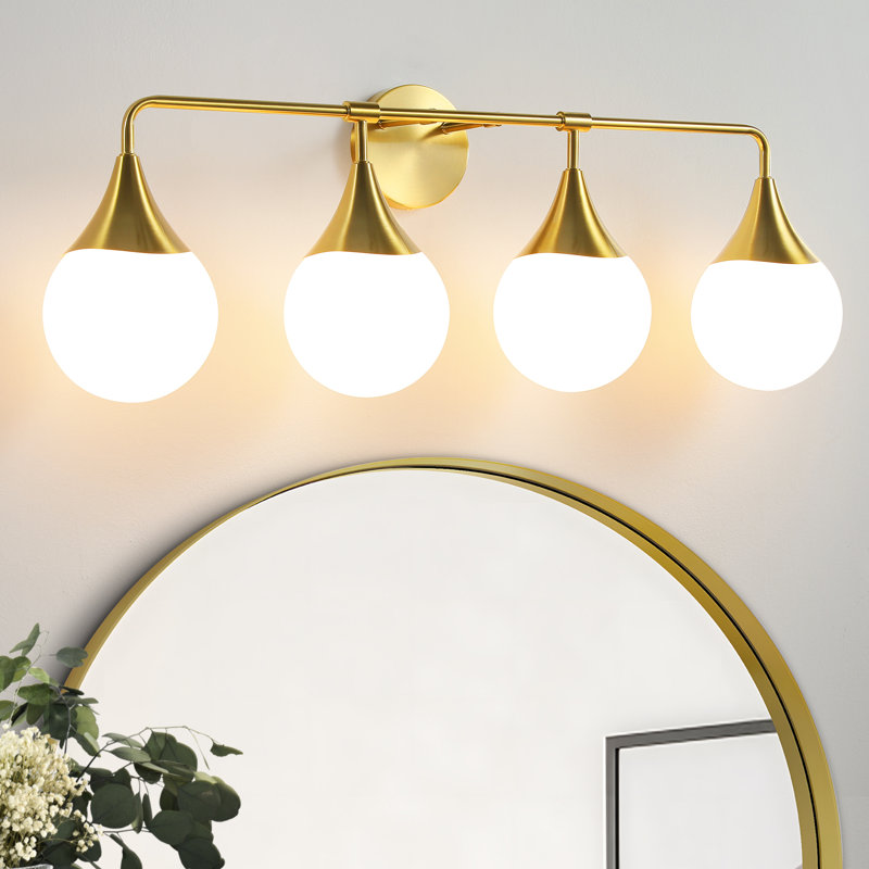 Nezahat 4 - Light Dimmable Vanity Light, Gold