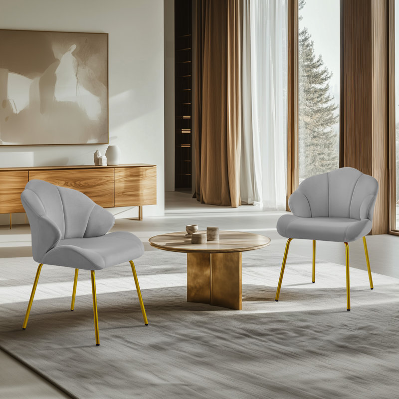 Fauteuil d'appoint en velours, Noir