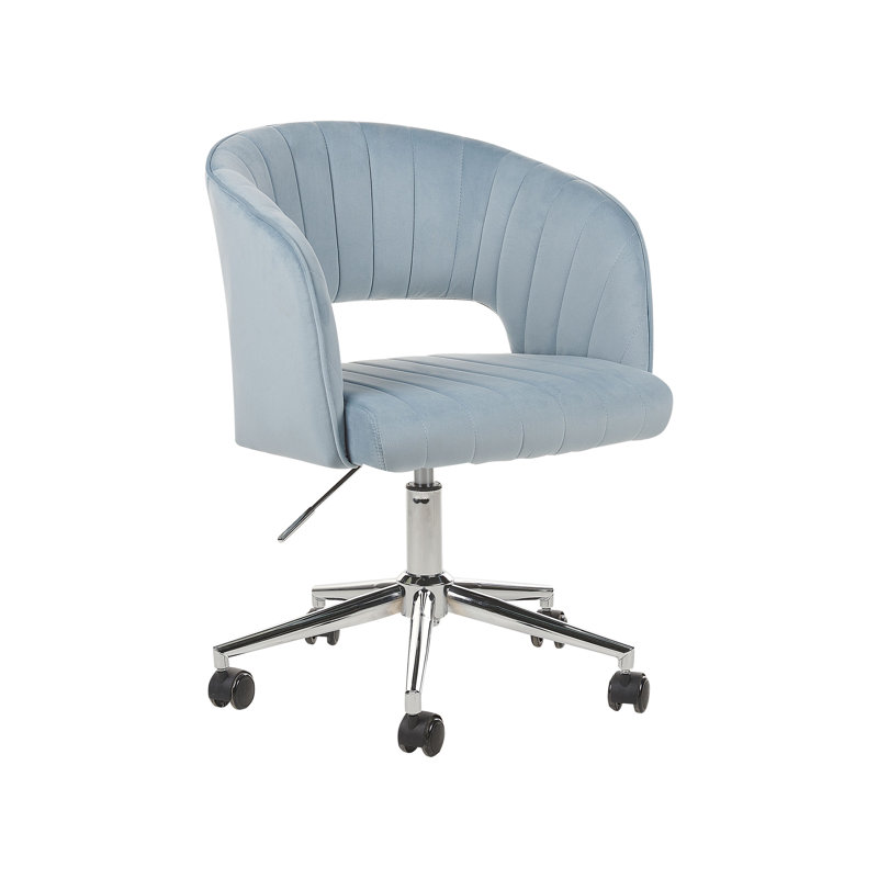 Greger Velvet Conference Chair, Blue