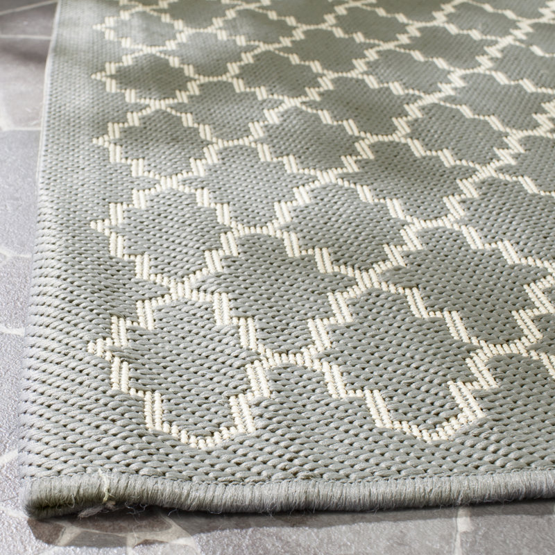 Herefordshire Performance Geometric Indoor/Outdoor Area Rug, Runner 2'3" x 16'