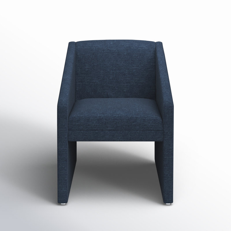 Dimeo Upholstered Armchair, Navy Linen