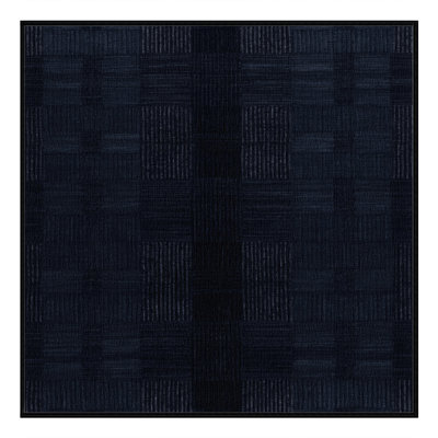 Machine Washable Checkered Gray Area Rug