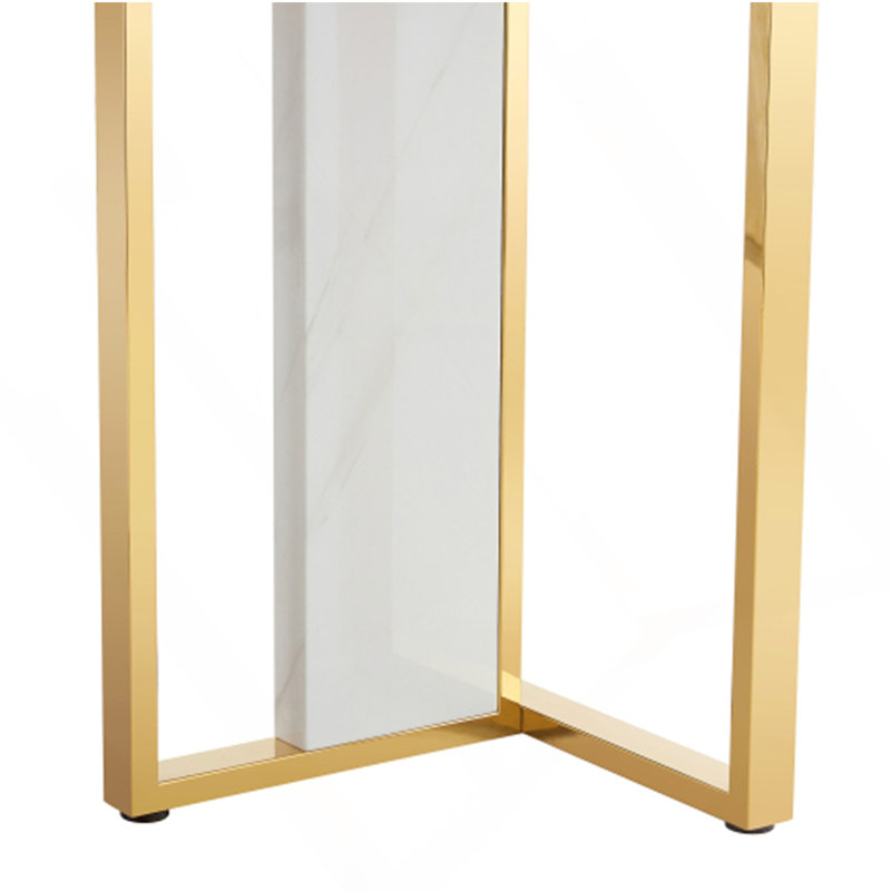Tables de salle à manger, Blanc / Doré