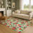 Premium Machine Washable Dockside AMF1822 Nutcracker and Poinsettia Rug-1877143165