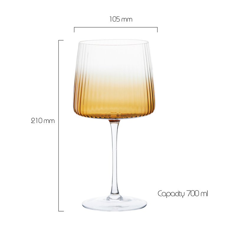 Empire Gin Glasses, Amber