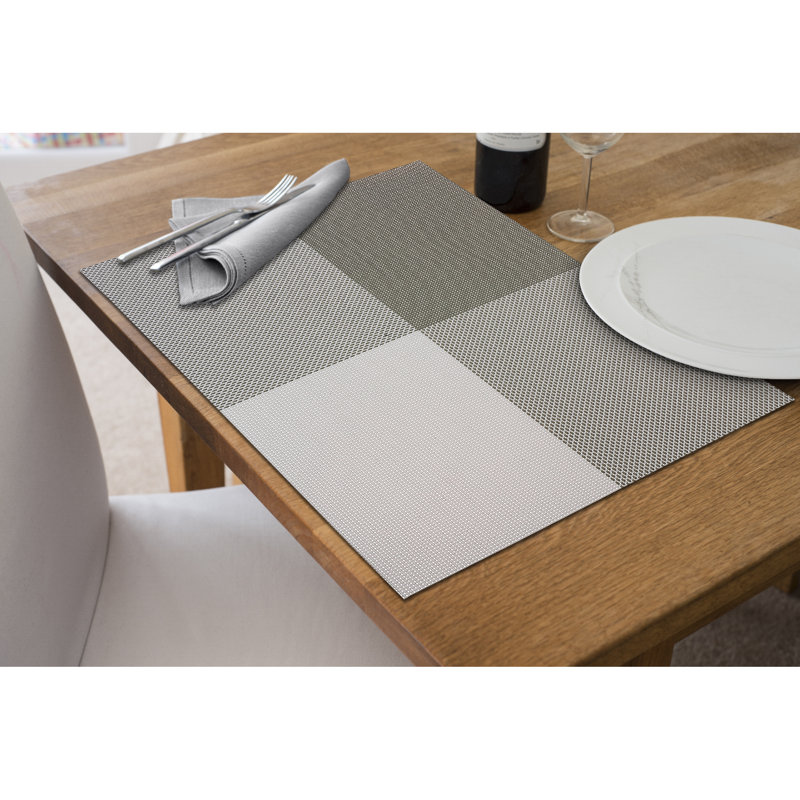 Napperon en vinyle rouge Tempo - ensemble de 12, Taupe