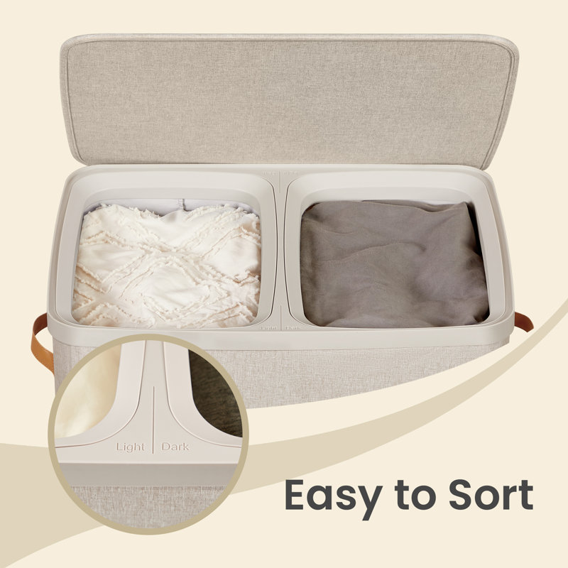 Laundry Hamper, Cappuccino Beige