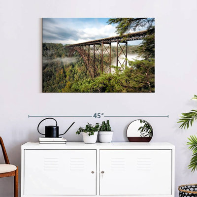 Pont brumeux de New River Gorge
