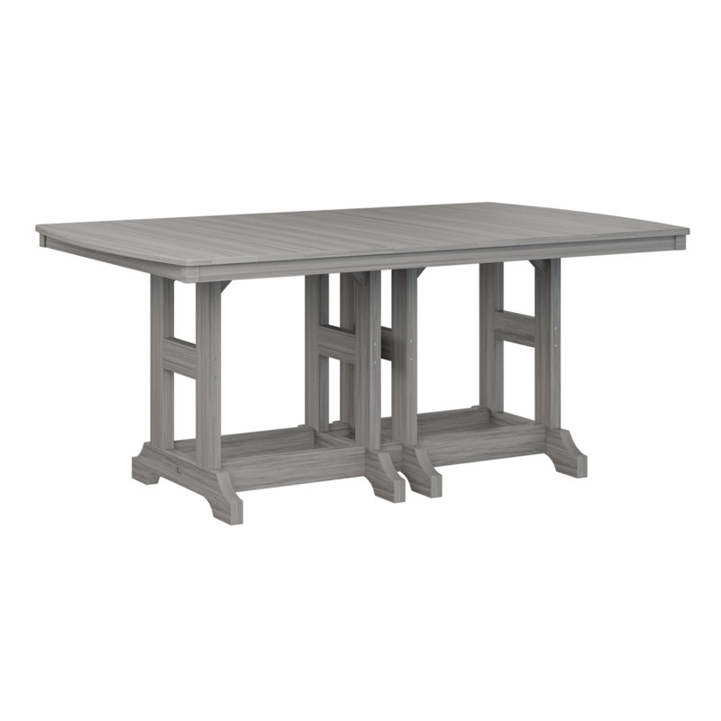 Table de bar rectangulaire Berlin Garden Garden Classic, Bois flottant gris, H 39,5 po x l 72 po x P 44 po