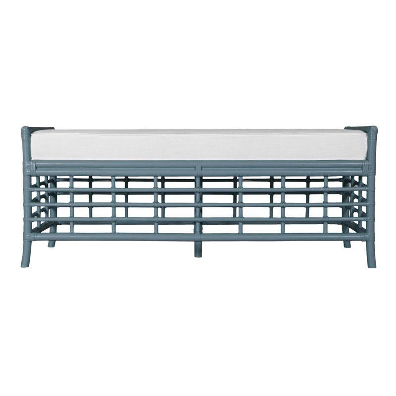 Luna Upholstered Bench, Regatta Blue