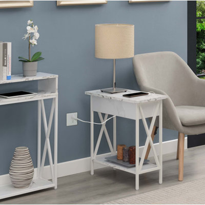 Table de bout avec rangement Gabryela