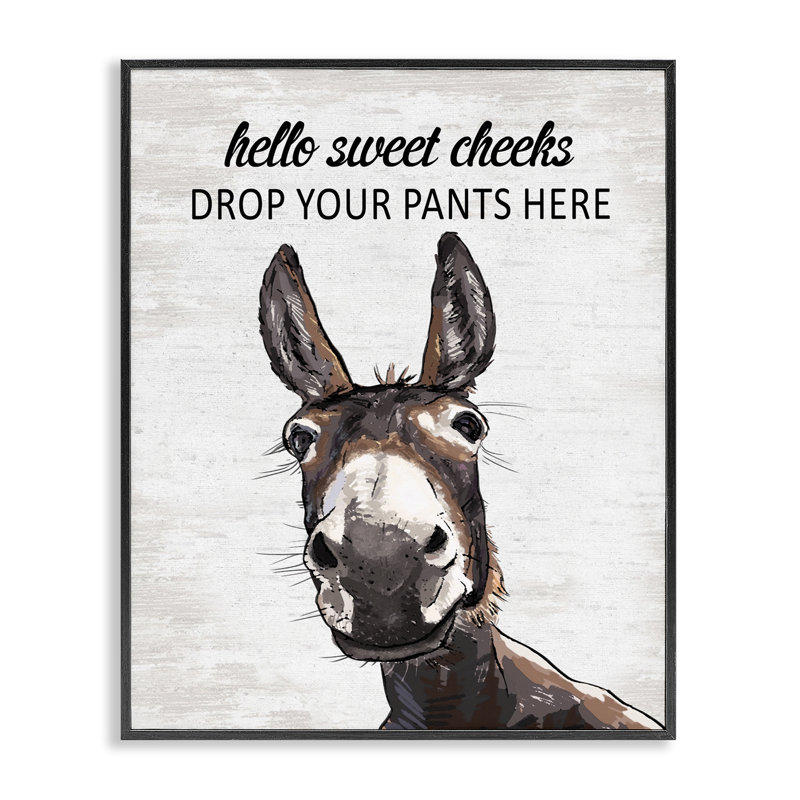 Giclée encadrée Sweet Cheek Laundry, H 14 po x l 11 po, Giclée encadrée noir minuit