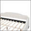 Lit de jour rembourré capitonné avec tissu en lin durable et design à oreilles élégant pour des espaces de vie polyvalents