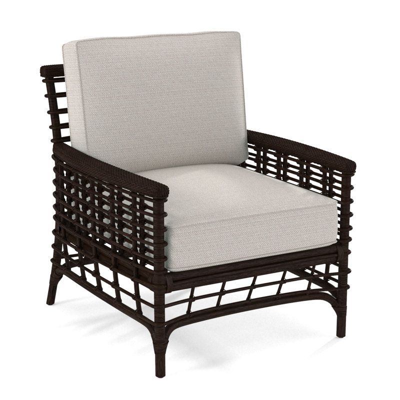 Fauteuil de Luca, Java, Performance texturée blanche; 0865-91