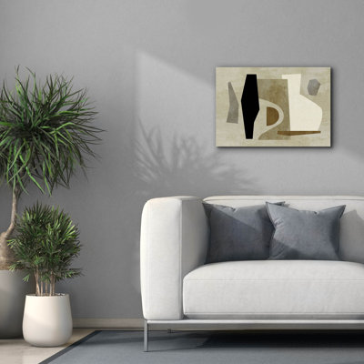 «Collage No. 31» par Suzanne Nicoll, art mural sur toile, 26 po x 18 po