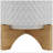 CHEVRON PLANTER W/ STAND, WHITE-1929533334
