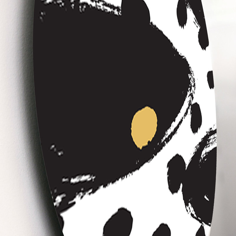 Ensemble de 3 décorations murales à motif géométrique monochrome V