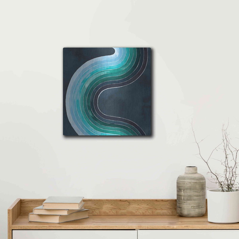 «Mid Century Current I» par Grace Popp, H 12 po x l 12 po