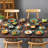 16 Piece Stoneware Dinnerware Set - Service for 4-1857641246