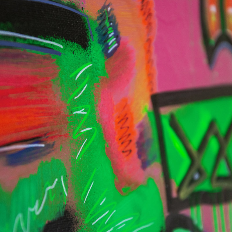 'Untitled XII' Wrapped Canvas Original Painting