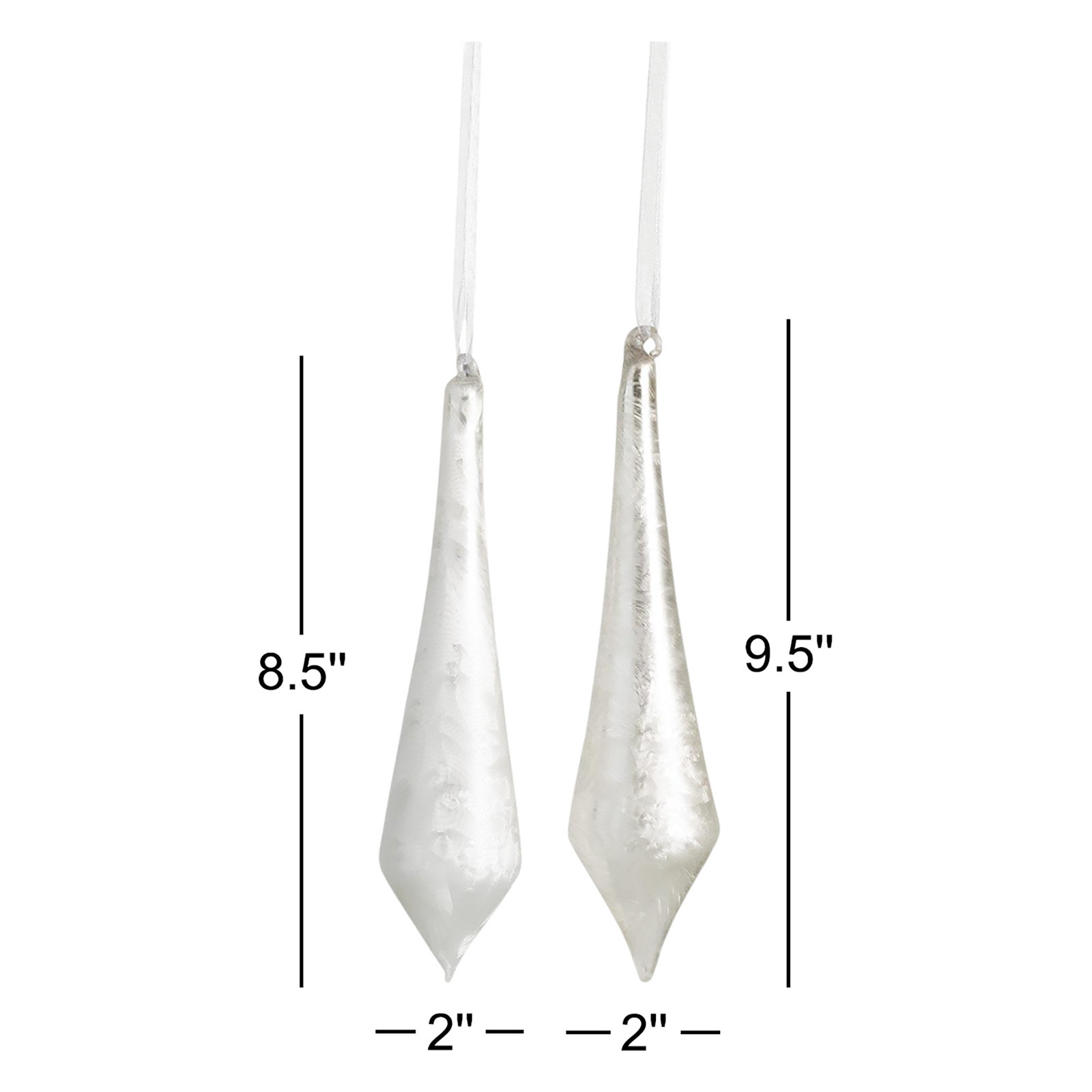 Frosted Reflections Finial Ornament