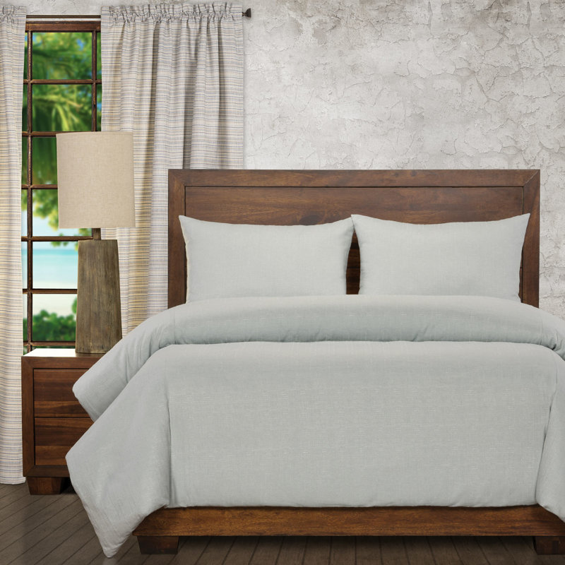 Duvet Cover & Insert, Cal. King Duvet Cover + 2 Shams + 2 Throw Pillows, Sea