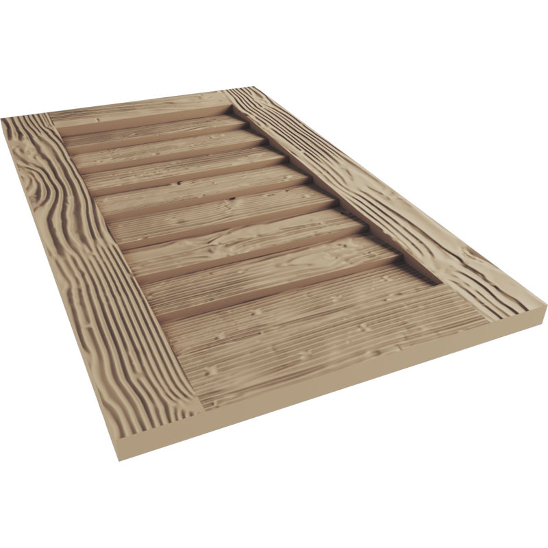 Évent rectangulaire en faux bois Timberthane, Sable, H 24 po x l 14 po x L 1 po