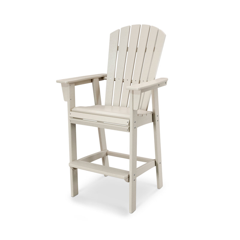 Chaise de bar POLYWOOD Adirondack, 29,25 po, Sable