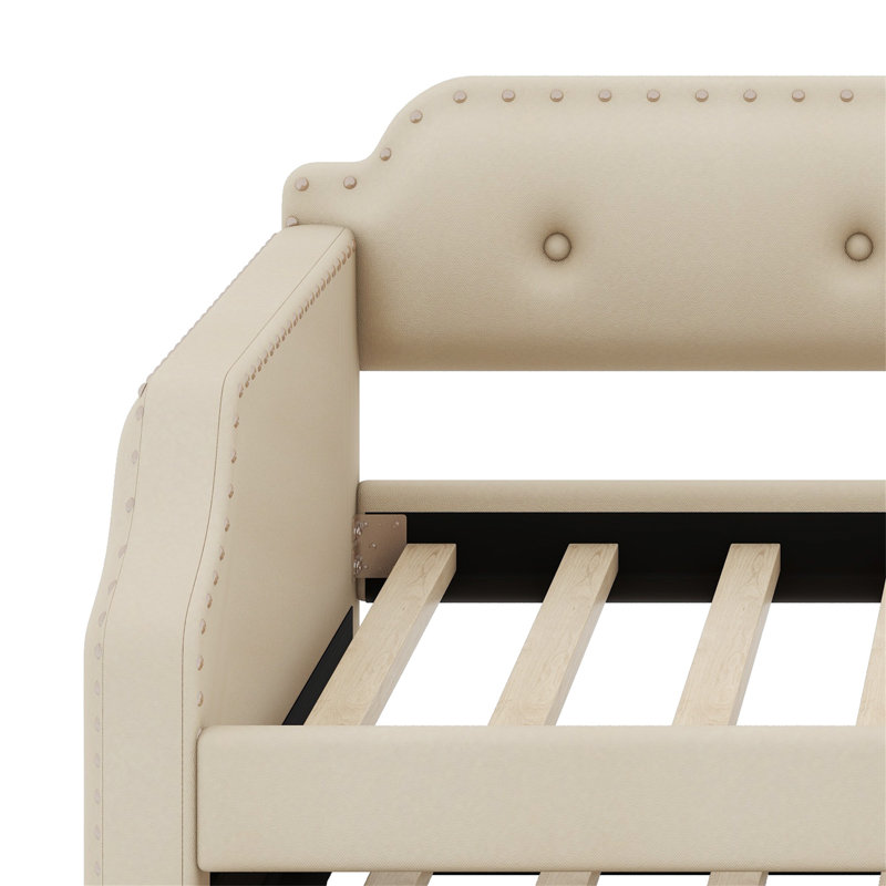 Cicel Upholstered Daybed, Beige