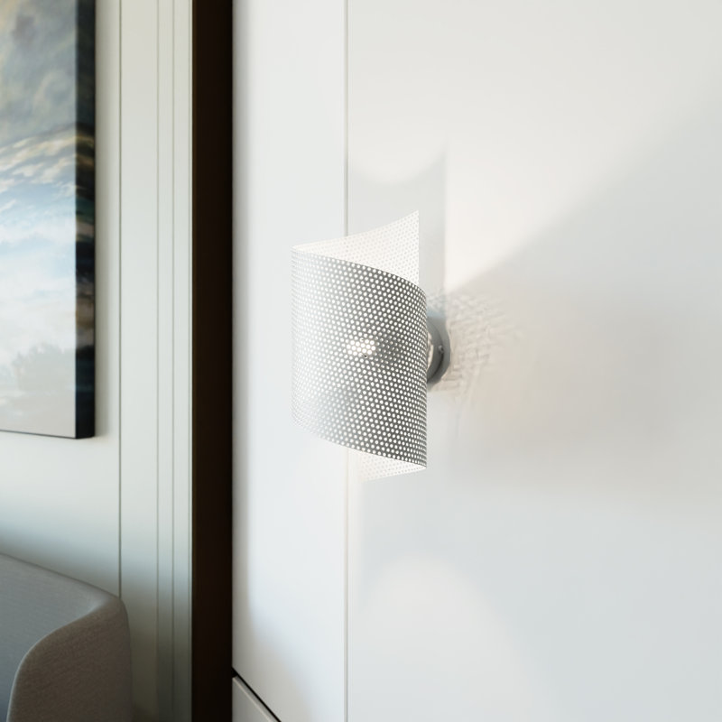 Chiharu Flush Mounted Sconce, White