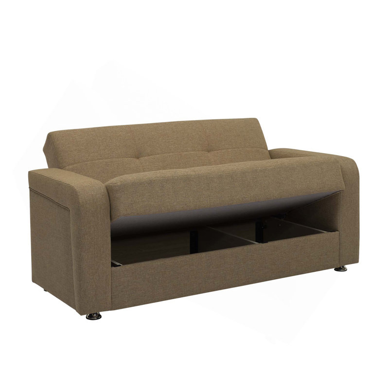 Causeuse convertible avec rangement Primenest Nimbusflow, Brun