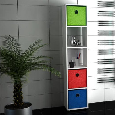 Weiss Solid Wood Freestanding Bathroom Shelves