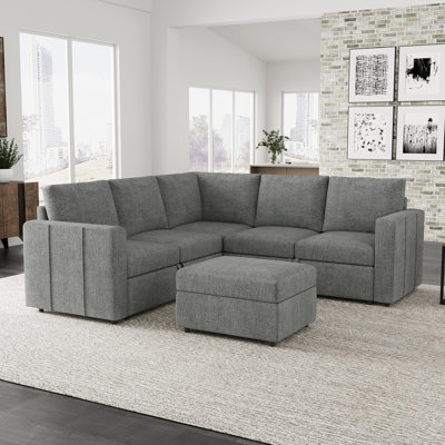 Aubade L-Shaped Modular Storage Sofa Set