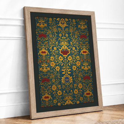 Ornamental Damask Vintage - Framed Print