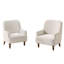 Upholstered Armchair with Footstool-885049401