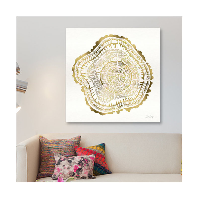 « tree rings iii », impression sur toile, H 12 po x l 12 po x P 0,75 po