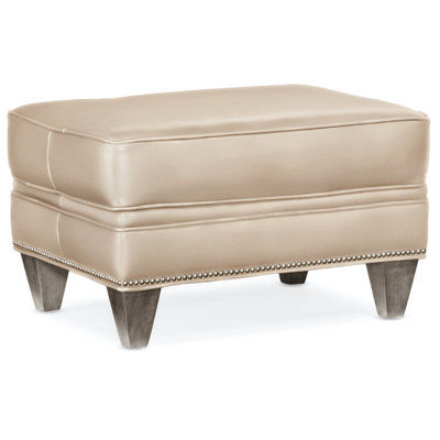 Reddish Upholstered Ottoman