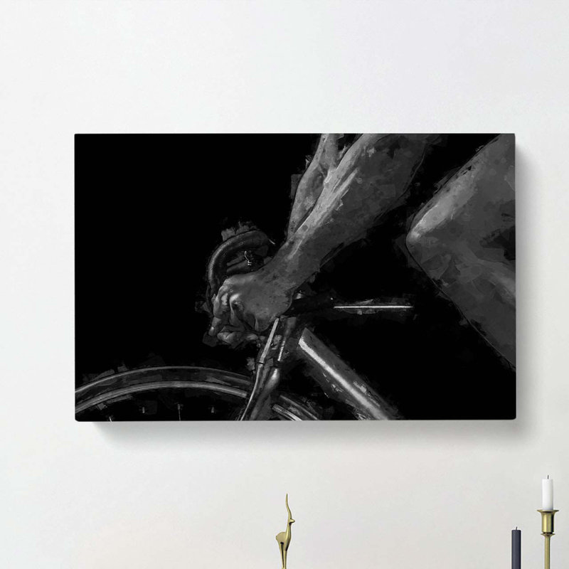 Cycling in Abstract - Wrapped Canvas, 60cm H x 91cm W x 3cm D